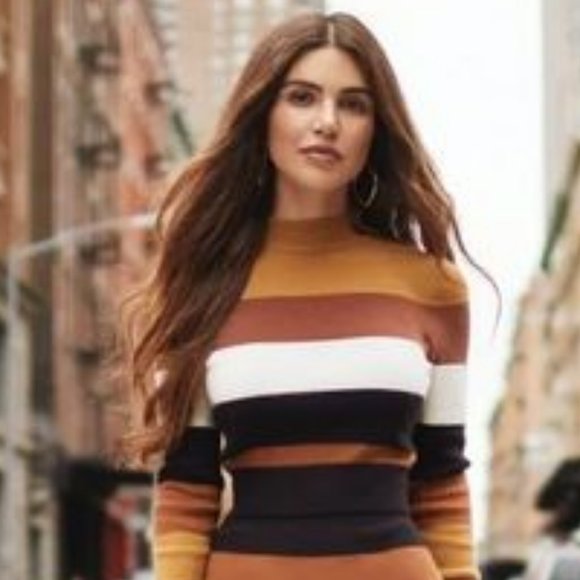 express x negin mirsalehi - striped cropped sweater tourism.sg.gov.lk